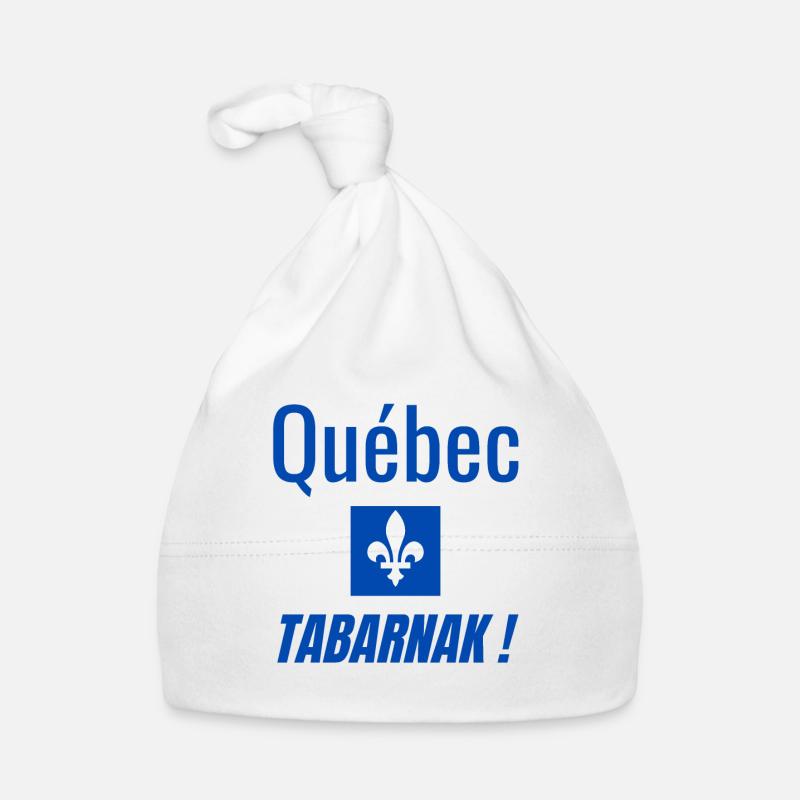 Québec Tabarnak ! Bonnet bio Bébé