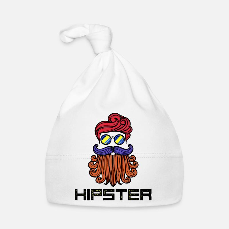 Bart Hipster Spruch Bartfrisur Bartträger Baby Bio-Mütze