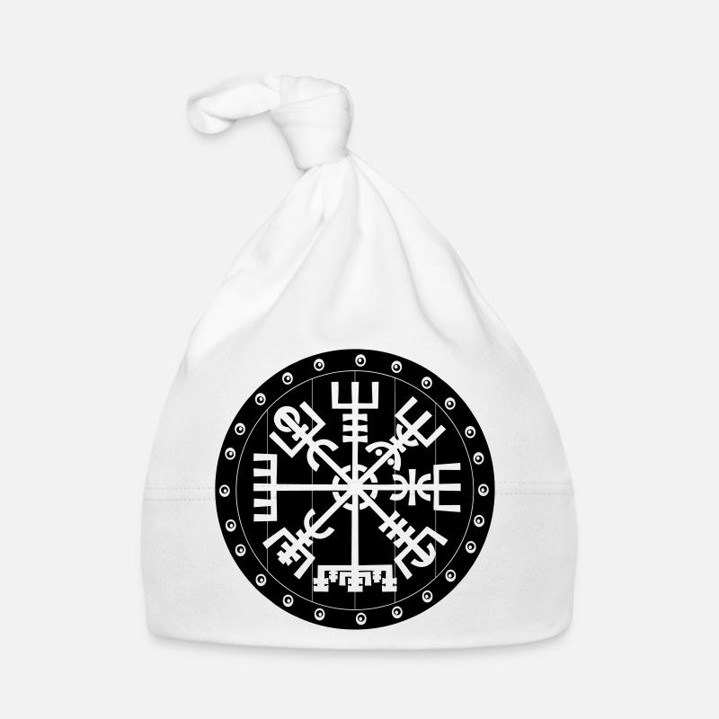 Vegvisir Wikinger-Compas im Vikng-Schild Baby Bio-Mütze