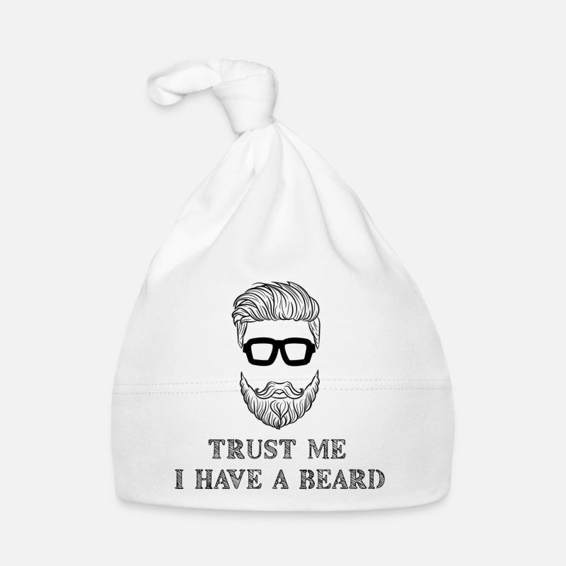 Beard Wearer Beard Statement Mustache Humorous Organic Baby Cap