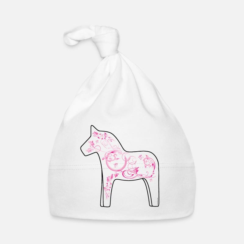 Dala Cheval Rose Bonnet bio Bébé