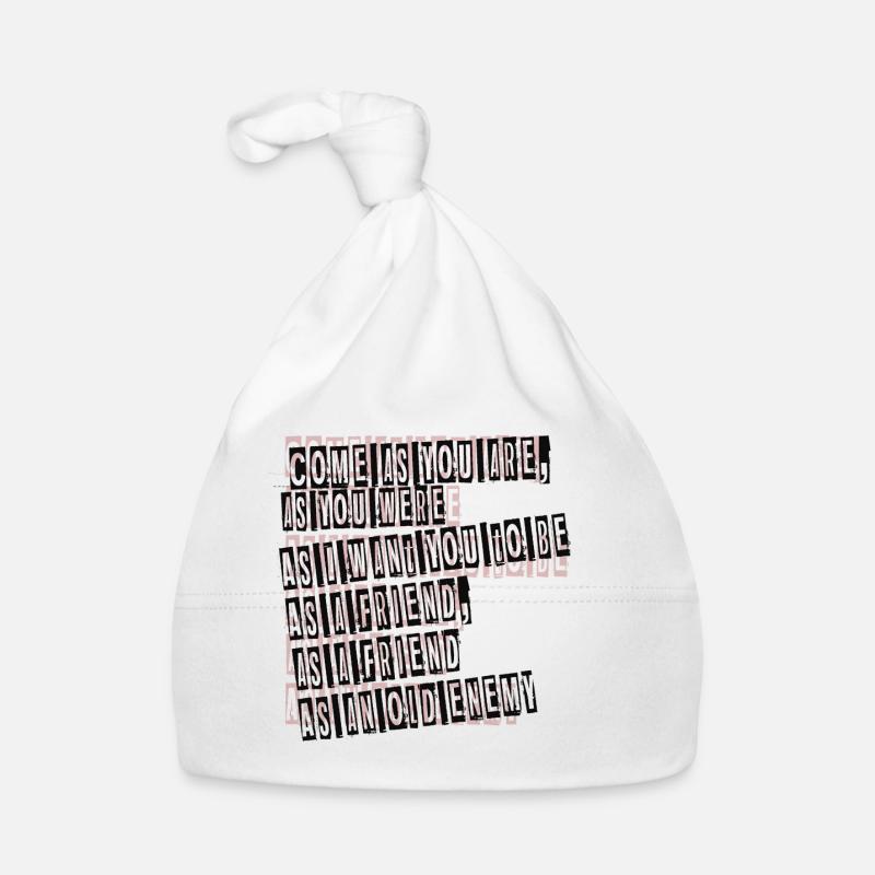 Viens comme tu es - Bonnet bio Bébé - blanc