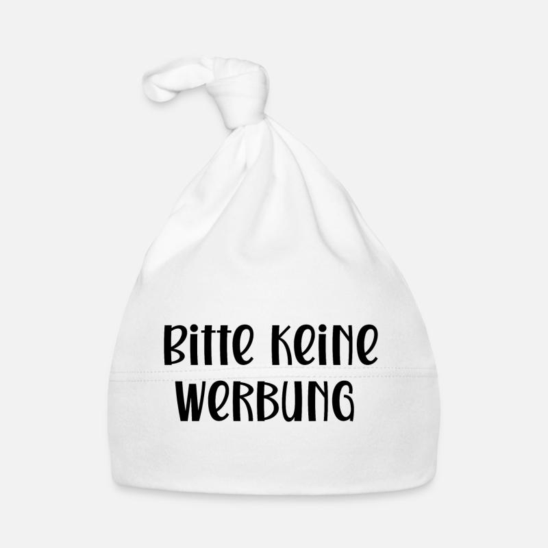 Bitte keine Werbung Baby Bio-Mütze