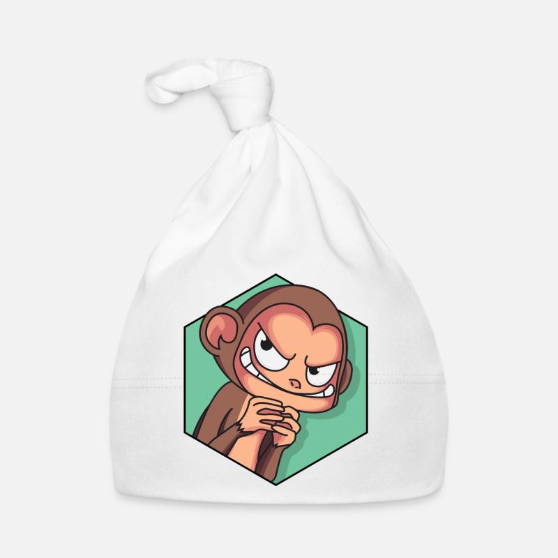 Listiges Äffchen | Lustiges Äffchen Baby Bio-Mütze