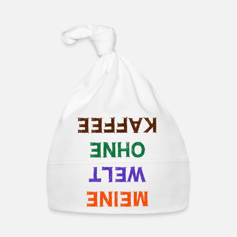 Kaffeetrinker Humorvoll Statement Kafffee Koffein Baby Bio-Mütze