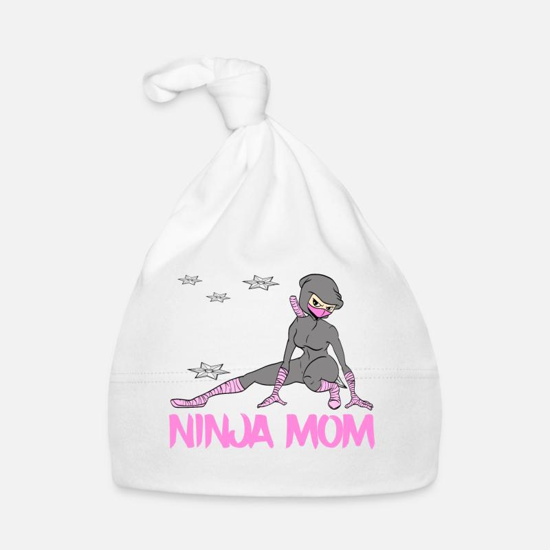 Echte Ninja Mama Karate Kampfkunst Fechter Ninja Baby Bio-Mütze