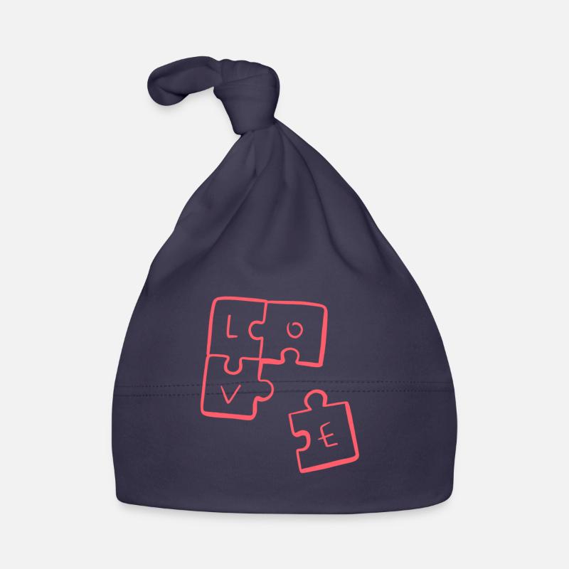 LOVE - Puzzle Pieces Organic Baby Cap