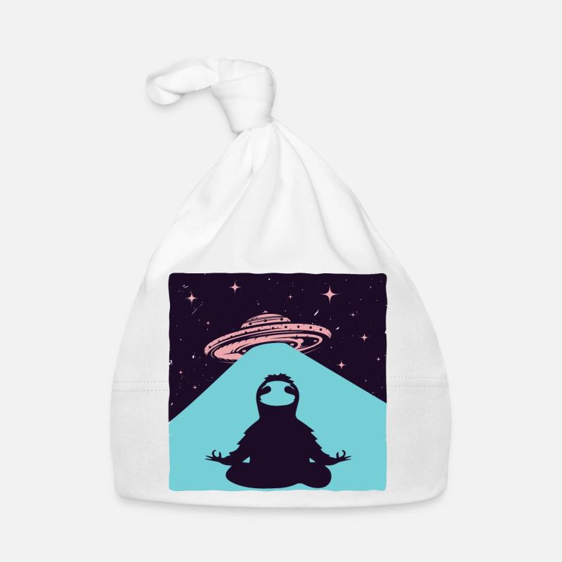 Space Yoga Master with Planetary Disc Organic Baby Cap