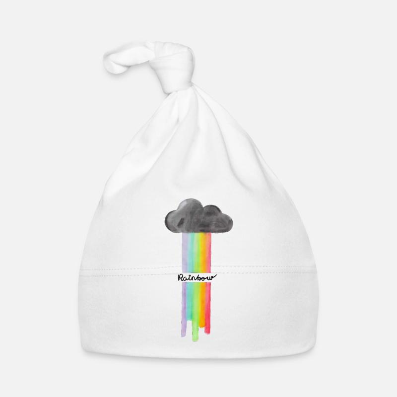 Rainbow Cloud Drops Organic Baby Cap