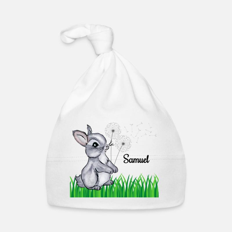 Hase Name Geschenk Samuel Baby Bio-Mütze