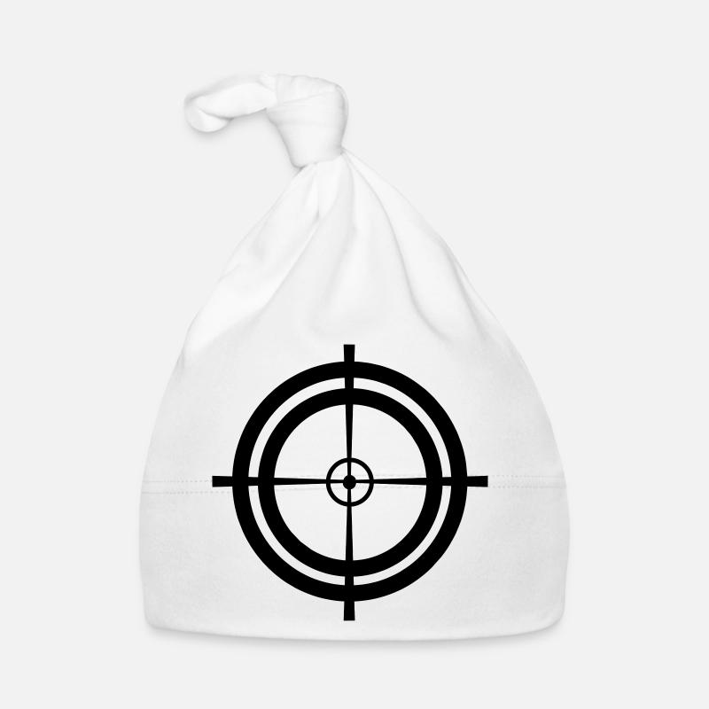 Tireur d’élite à visière de cible rose Bonnet bio Bébé