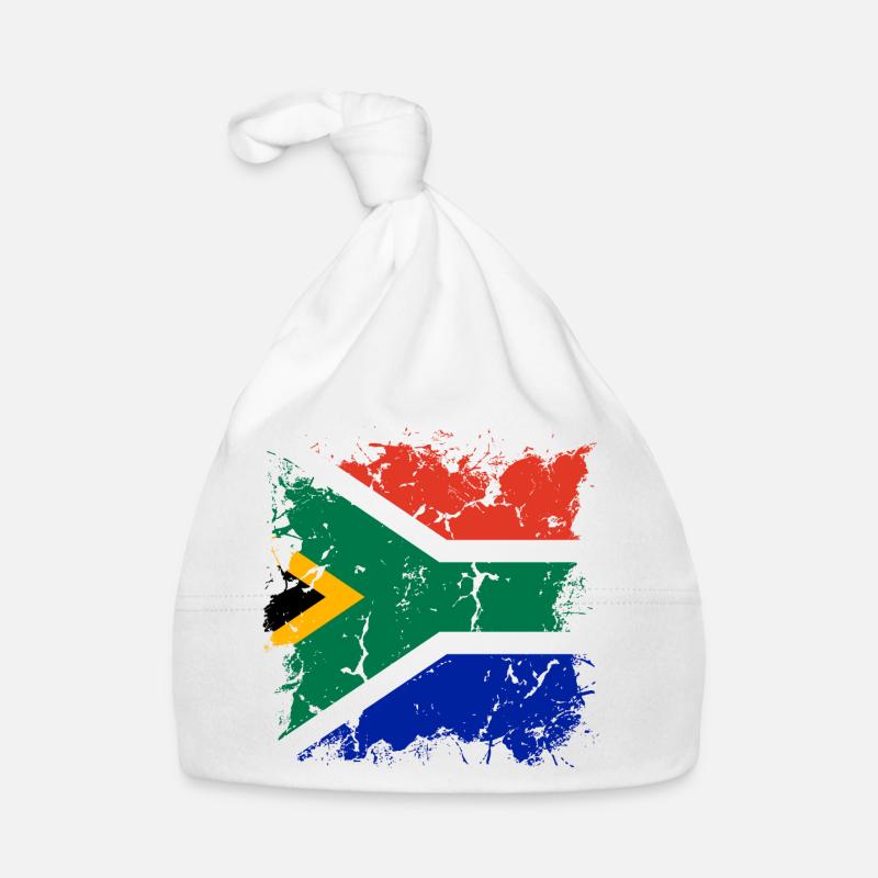 Afrique du Sud Drapeau Afrique Afrique Afrique du Sud Bonnet bio Bébé