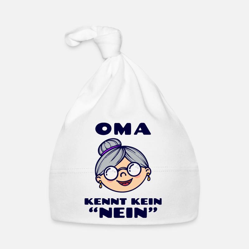 Brille Großmutter Oma Alte Frau Statement Omi Baby Bio-Mütze