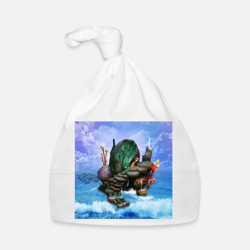 Petite fée sur la plage Bonnet bio Bébé