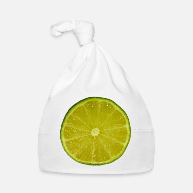 Lime Slice Organic Baby Cap