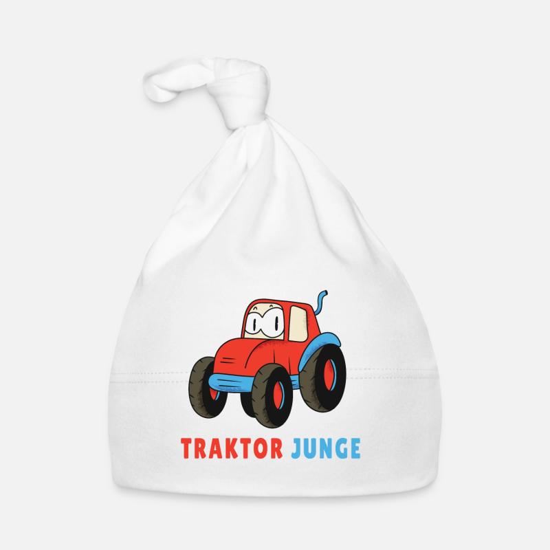 Traktor Junge Baby Bio-Mütze