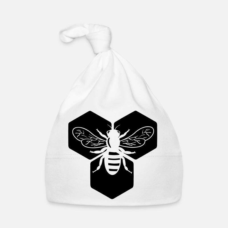 Bee in honeycomb Organic Baby Cap