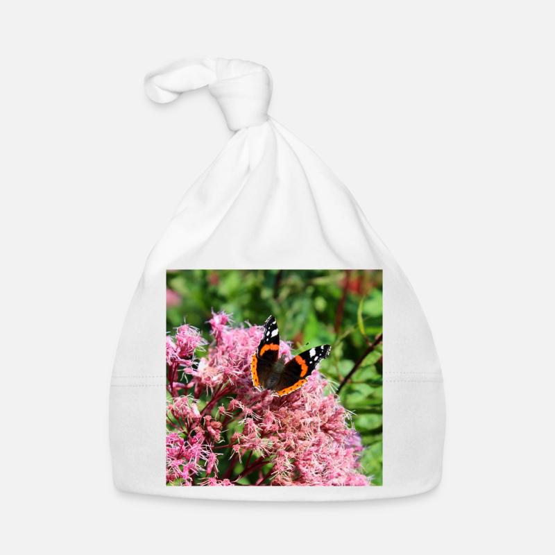 Schmetterlinge Baby Bio-Mütze