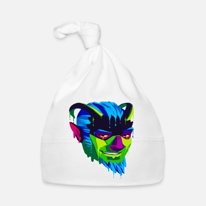 A Beautiful and Funny Satyr Satan Design Organic Baby Cap