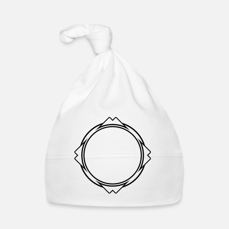 Cooler Rahmen in Schwarz mit Ecken Baby Bio-Mütze