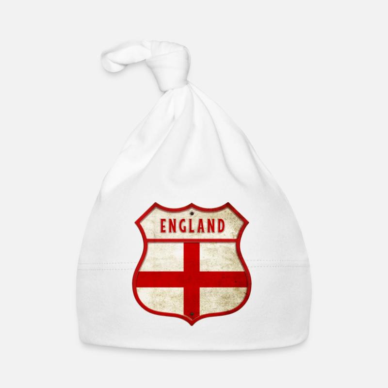 Armoiries des drapeaux de l'Angleterre Bonnet bio Bébé