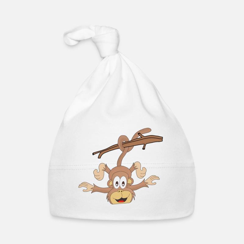 Hanging Monkey Organic Baby Cap
