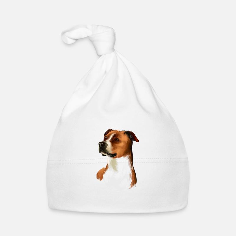 Illustration d’aquarelle de chien Foxhound anglais Bonnet bio Bébé