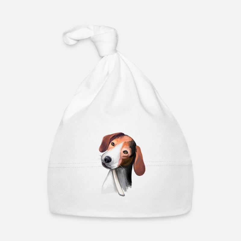 Norwegian Hound Dunker Dog Aquarelle Illustratio Bonnet bio Bébé