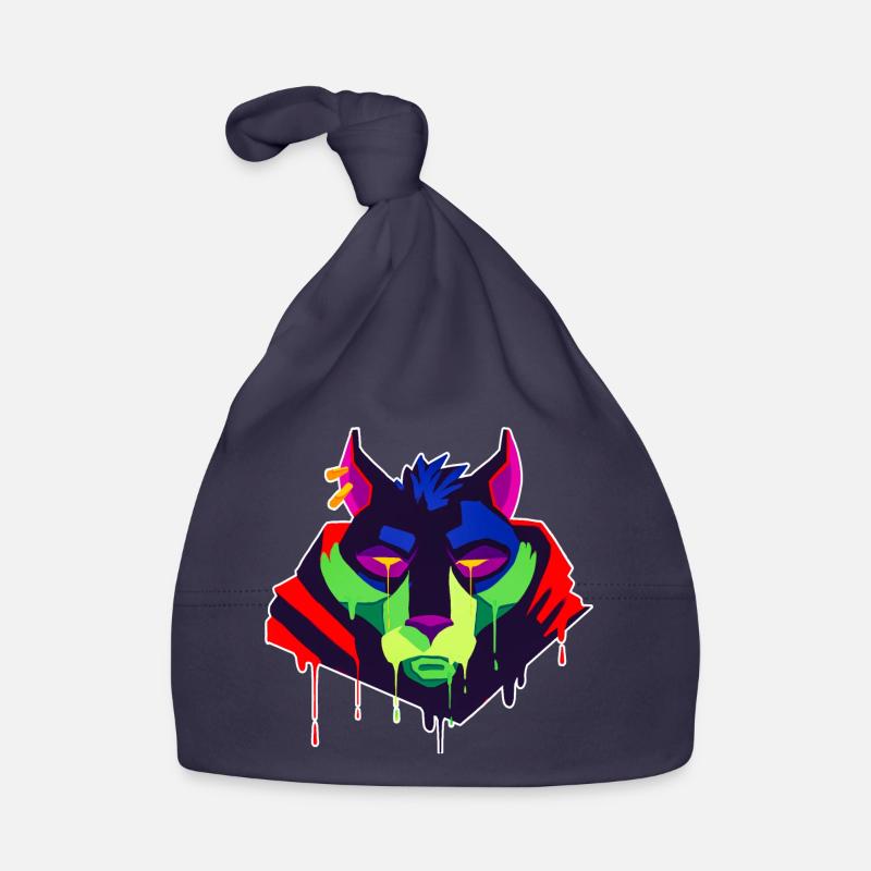 A Beautiful and Fun Tabaxi Wolf Design Organic Baby Cap