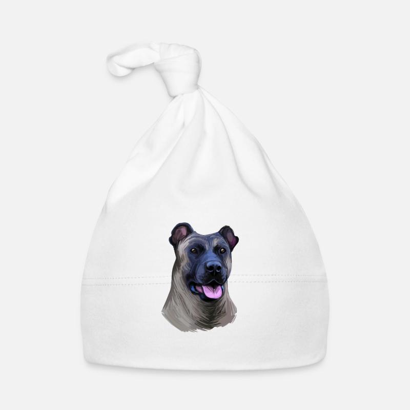 Cimarron Uruguayo Aquarelle Pour Chien Illustration Bonnet bio Bébé