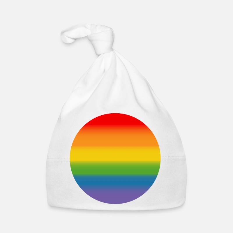 Rainbow Course Round Organic Baby Cap