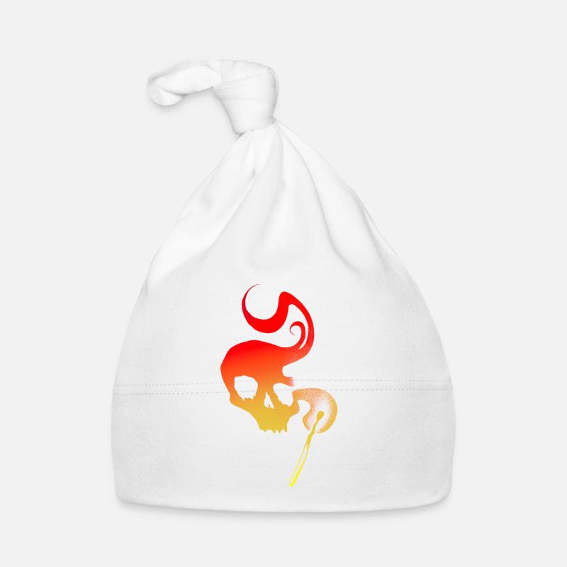 Passende Silhouette Totenkopf Baby Bio-Mütze