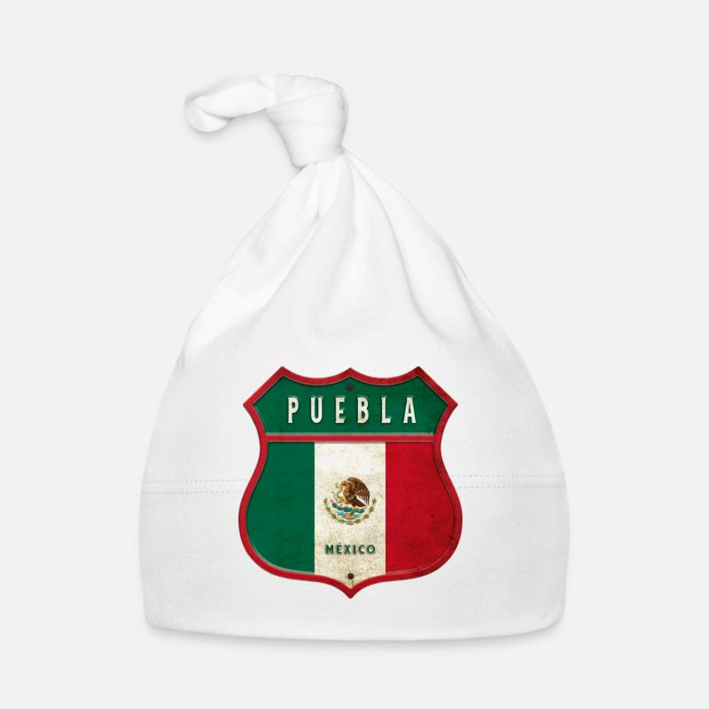 Puebla Mexiko Wappen Design Baby Bio-Mütze