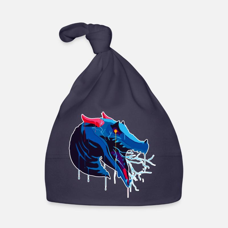 Un beau et effrayant design Behir Monter Bonnet bio Bébé