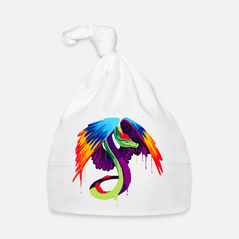 Un beau et amusant Couatl Dragon Design Bonnet bio Bébé