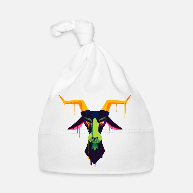Un beau et drôle de design de chèvre faun Bonnet bio Bébé