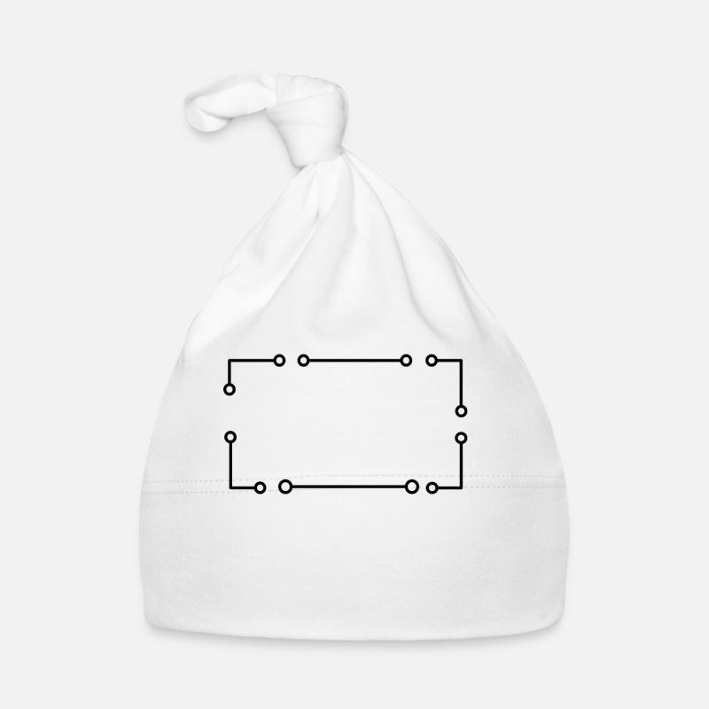 Cadre d’électron noir rectangulaire Bonnet bio Bébé