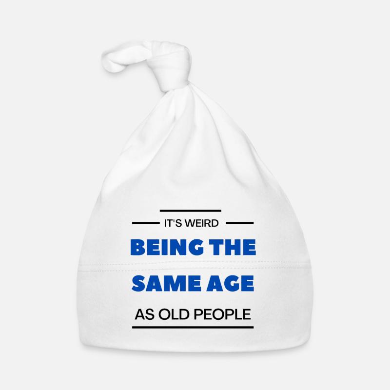 Being the Same Age Bold Quote Organic Baby Cap