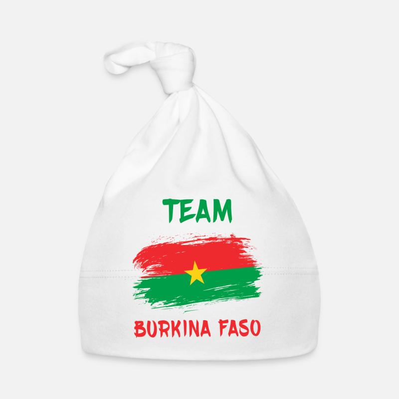 Conception du drapeau de l'équipe Burkina Faso Bonnet bio Bébé