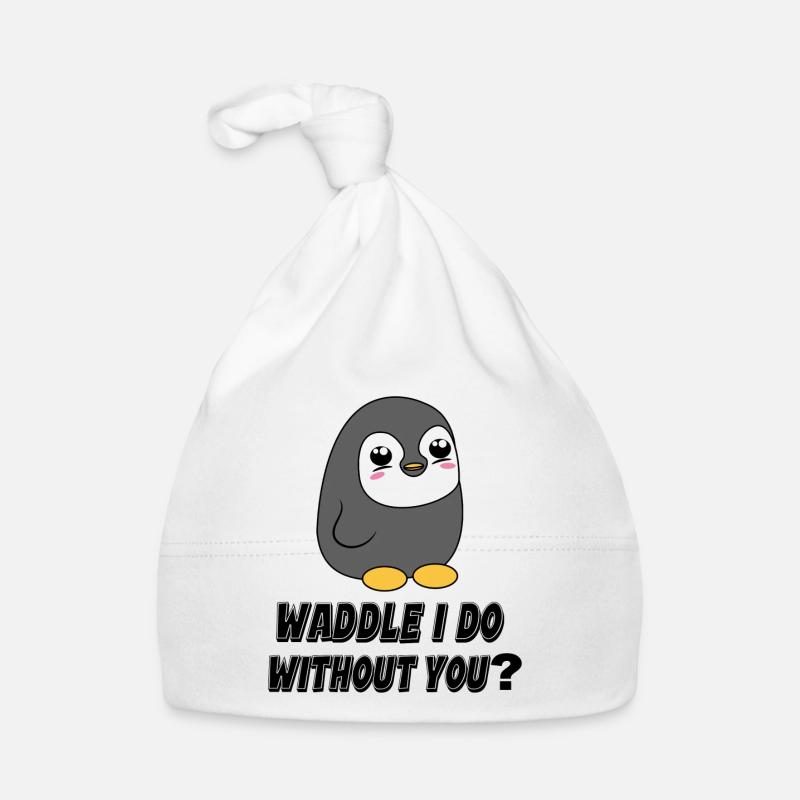 Kalt Vogel Statement Tier Pinguin Südpol Baby Bio-Mütze