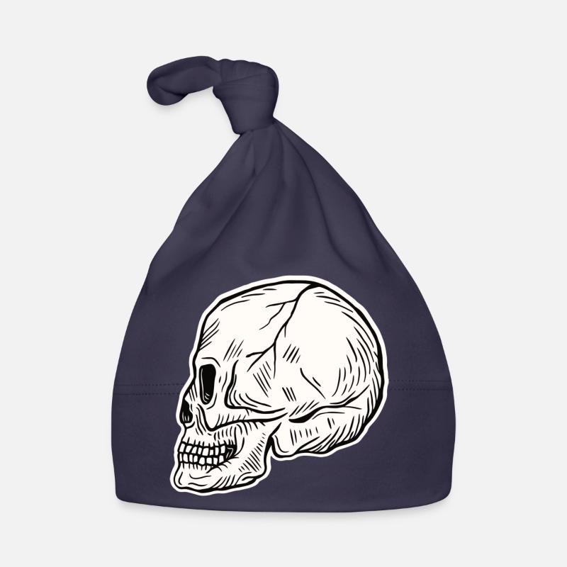 Skull Skeleton Skull Horror Halloween Gift Organic Baby Cap