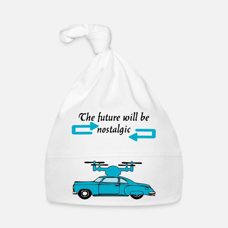 Der Futur wird nostalgisch sein Baby Bio-Mütze