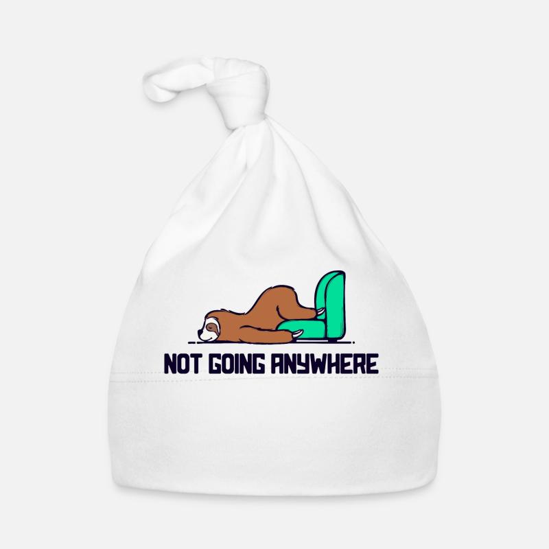 Lazy Sloth Sleep Statement Late Riser Organic Baby Cap