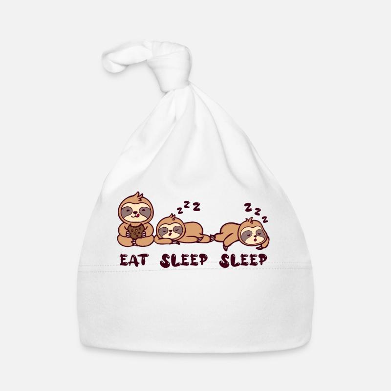 Cool Chill Sloth Relax Statement Mammal Organic Baby Cap