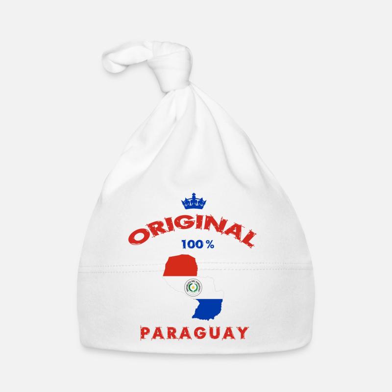 Design original 100 % drapeau du Paraguay Bonnet bio Bébé