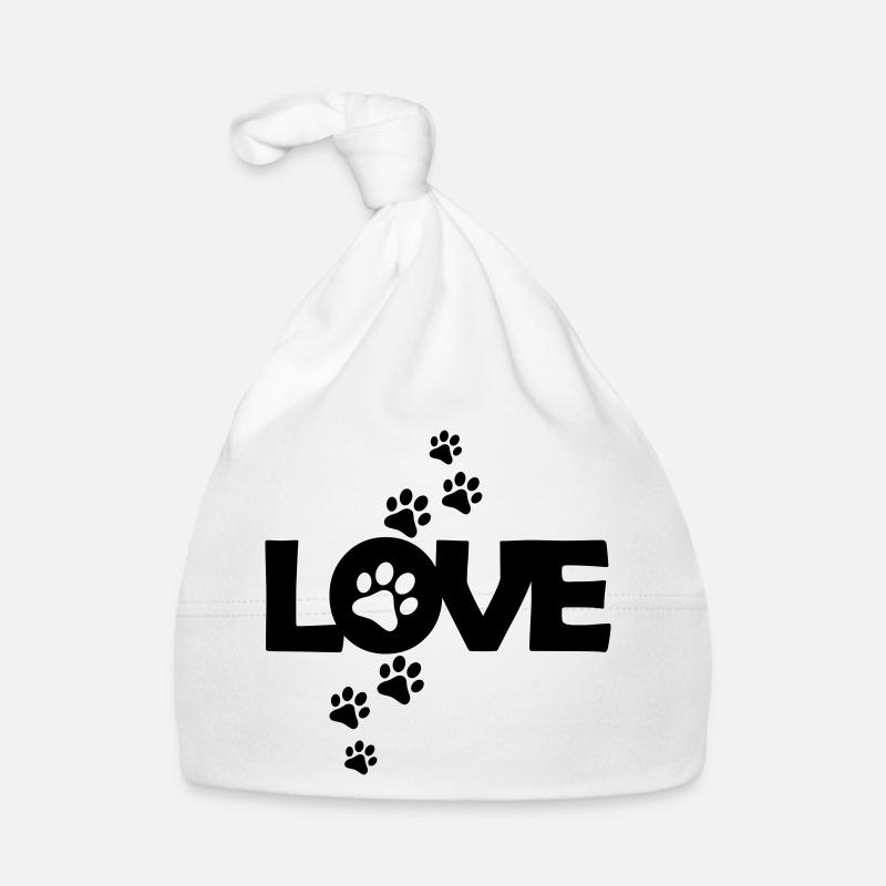Ich liebe Hunde Baby Bio-Mütze