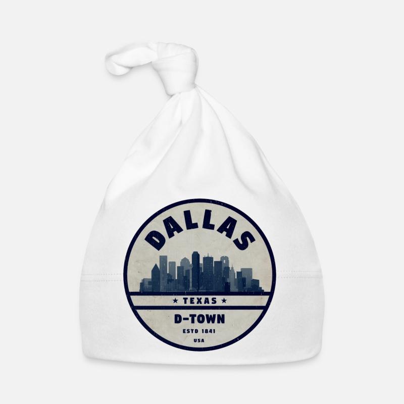Dallas (Texas) - Bonnet bio Bébé - blanc