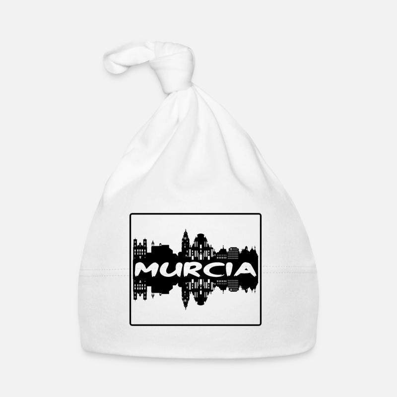 Murcia Spain Skyline Silhouette Travel Souvenir Organic Baby Cap