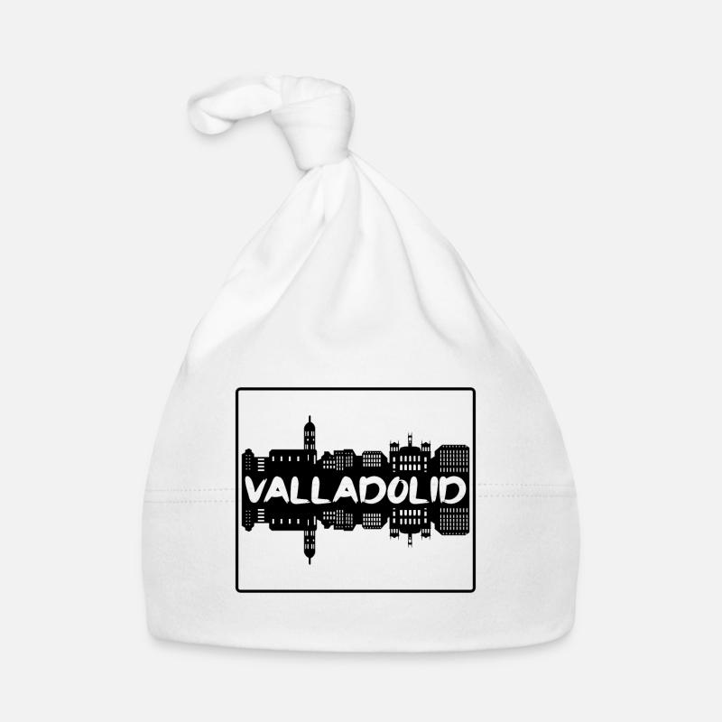 Valladolid Spanien Skyline Silhouette Reise Souveni Baby Bio-Mütze