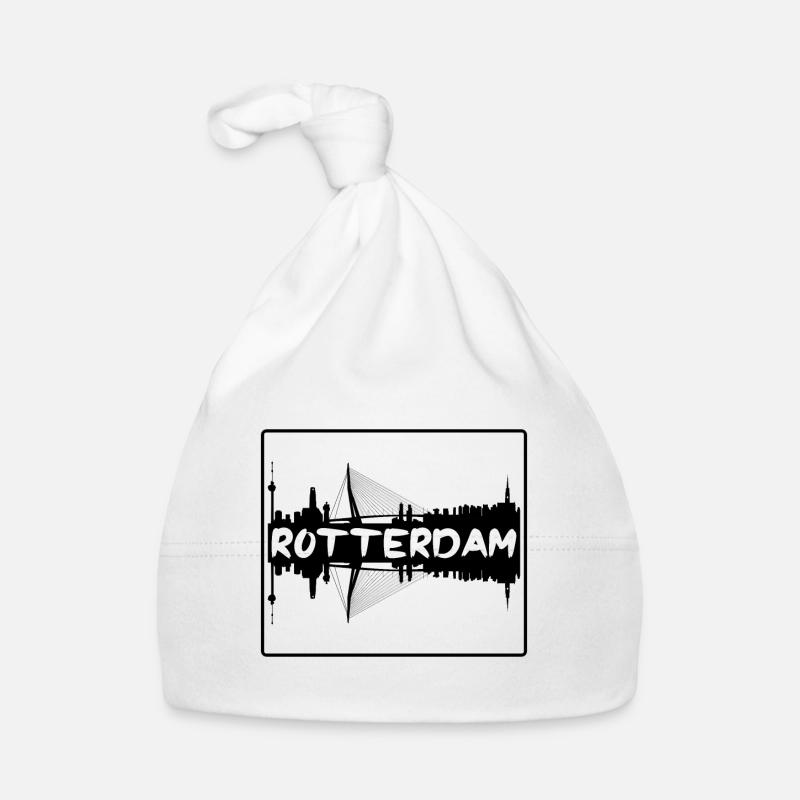 Rotterdam Pays-Bas Skyline Silhouette Travel So Bonnet bio Bébé